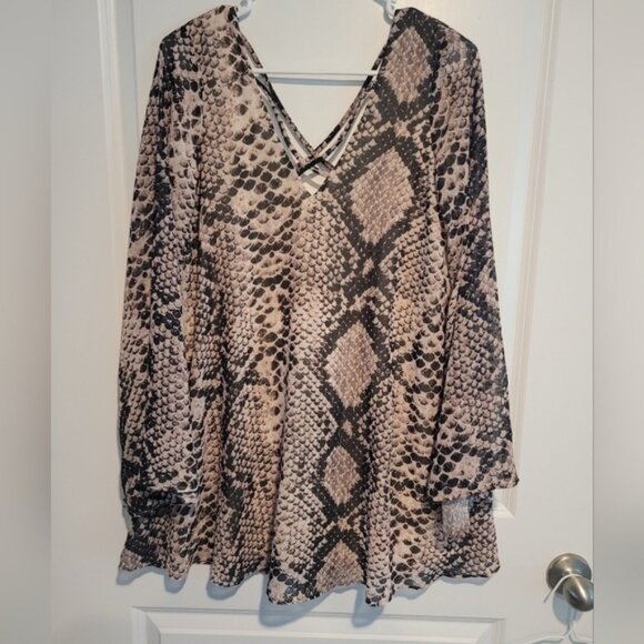 Show Me Your Mumu Tank and Black Snakeskin Dress - Picture 1 of 1